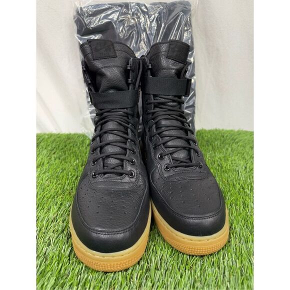 Size 10.5 DS OG ALL w/ bag Nike SF Air Force 1 Gum Men’s Black 859202-009 - Picture 2 of 9